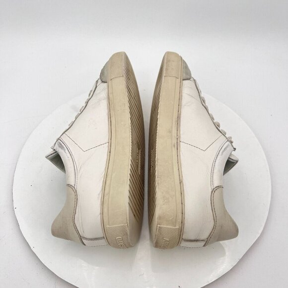 Axel Arigato Clean 90 Women Sz 7.5 White Leather Grey Suede Low Top Casual Shoes - Picture 8 of 14